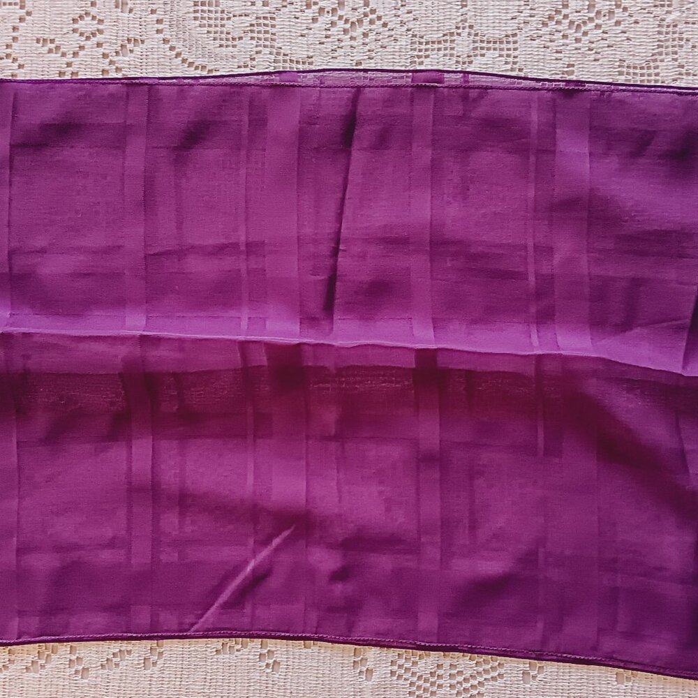 Vintage Sheer Purple Scarf (Made in Italy) | 2 for $10
